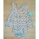 Pio Pio Summer Baby Girl Dress Brids and Flowers