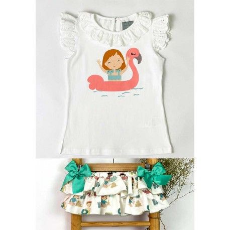 Mon Petit Bonbon Verano Conjunto niña Flotador