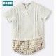 Coco Acqua Summer Baby Boy Set Beige Stripes
