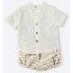 Coco Acqua Summer Baby Boy Set Beige Stripes