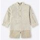 Coco Acqua Summer Boy Set Beige Stripes