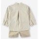 Coco Acqua Summer Boy Set Beige Stripes
