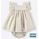 Coco Acqua Summer Baby Girl Dress Beige Stripes