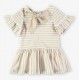 Coco Acqua Summer Girl Dress Beige Stripes