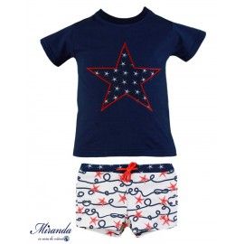 Miranda Verano Conjunto bebé niño Baño Marino Estrella