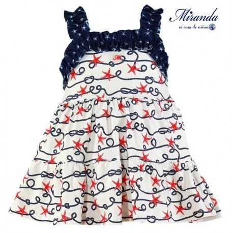 Miranda Summer Girl Dress Red Stars