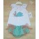 Blanca Valiente Summer Baby Girl Set Swan
