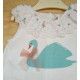 Blanca Valiente Verano Conjunto bebé niña Cisne