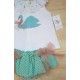 Blanca Valiente Summer Baby Girl Set Swan