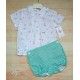 Blanca Valiente Verano Conjunto bebé niño Animalitos