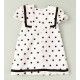 José Varón Verano Vestido niña Blanco Lunares