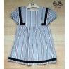 José Varón Verano Vestido niña Azul Rayas