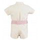 Miranda Summer Baby Boy White Set Pink Belt