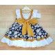 Debesos Summer Girl Dress Daisies High Waist