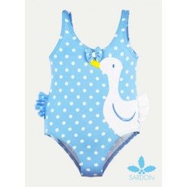 Sardon Verano Bañador niña Patito Celeste