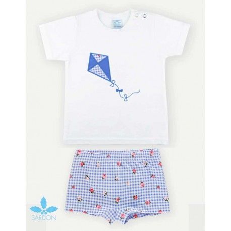 Sardon Summer Baby Boy Swim Set Roses