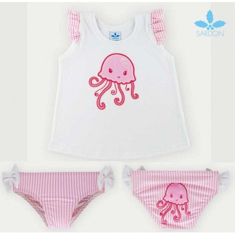 Sardon Verano Conjunto niña Baño Medusa