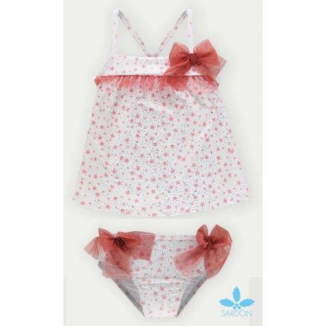 Sardon Verano Conjunto niña Baño Estrellas