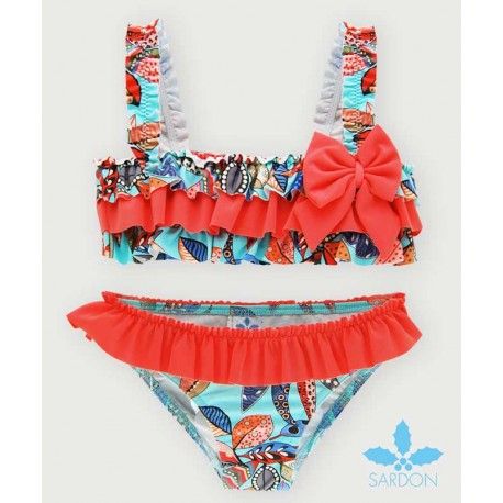 Sardon Verano Bikini niña Plumas