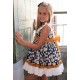 Debesos Summer Girl Dress Daisies High Waist