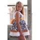 Debesos Summer Girl Dress Daisies High Waist