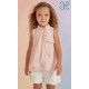 Abel & Lula Verano Conjunto Rosa y Blanco