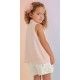 Abel & Lula Verano Conjunto Rosa y Blanco
