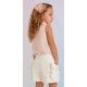 Abel & Lula Verano Conjunto Rosa y Blanco