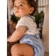 José Varón Verano Conjunto bebé niño Azul Topitos