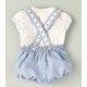 José Varón Verano Conjunto bebé niño Azul Topitos