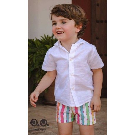 José Varón Verano Conjunto niño Rayas de Colores