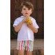 Jose Varon Summer Boy White Set Colourful Stripes
