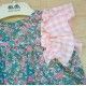 Jose Varon Summer Baby Girl Dress Pink Squares and Flowers