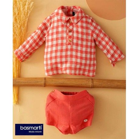 Basmartí Verano Conjunto bebé niño Jaspe