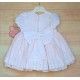 DBB Collection Summer Girl White Dress Pink Stripes