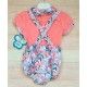 DBB Collection Verano Conjunto bebé niño Naranja Hojas