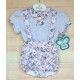 DBB Collection Verano Conjunto bebé niño Gris Flores