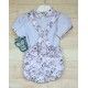 DBB Collection Summer Baby Boy Gray Set Flowers