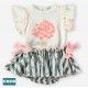 Coco Acqua Verano Conjunto bebé niña Rosas y Rayas