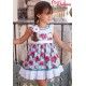 Debesos Verano Vestido niña Flores Hawaianas