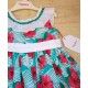 Debesos Verano Vestido niña Flores Hawaianas