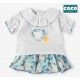 Coco Acqua Verano Conjunto bebé niña Corazones y Flores