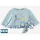 Coco Acqua Verano Sudadera bebé niña Azul Corazones