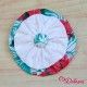 Debesos Summer Girl Pin Red Flowers