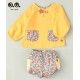 José Varón Verano Conjunto bebé niño Liberty Vichy Amarillo