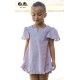José Varón Verano Vestido niña Kaftán Plumeti Blanco