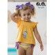 José Varón Verano Conjunto niña Baño Osito Rayas