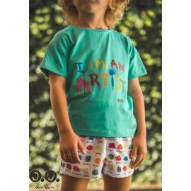 Jose Varon Summer Boy Swim Set Watercolors Artist