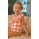 Jose Varon Summer Girl Swimsuit Orange Squares