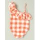 Jose Varon Summer Girl Swimsuit Orange Squares